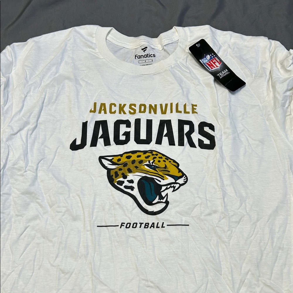 Fanatics Jacksonville Jaguars Ivory and Gold Tee